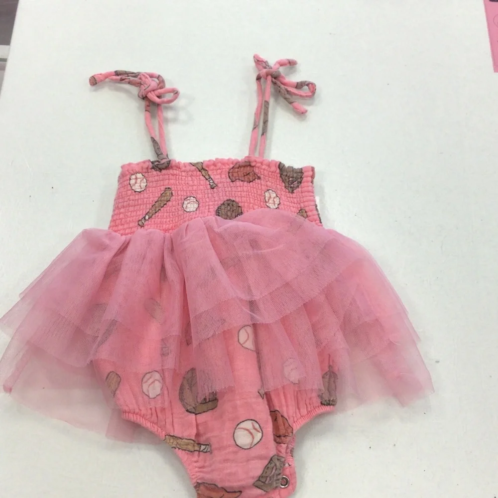 Angel Dear baby Pink Girls' Tulle One-Piece bubble